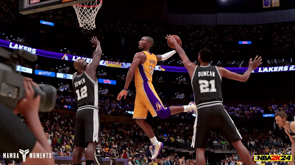 nbak24 mamba moments dunk v spurs